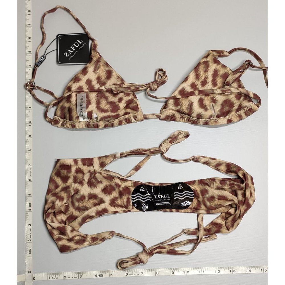 NWT ZAFUL Small Triangle bikini set - Picture 2 of 6